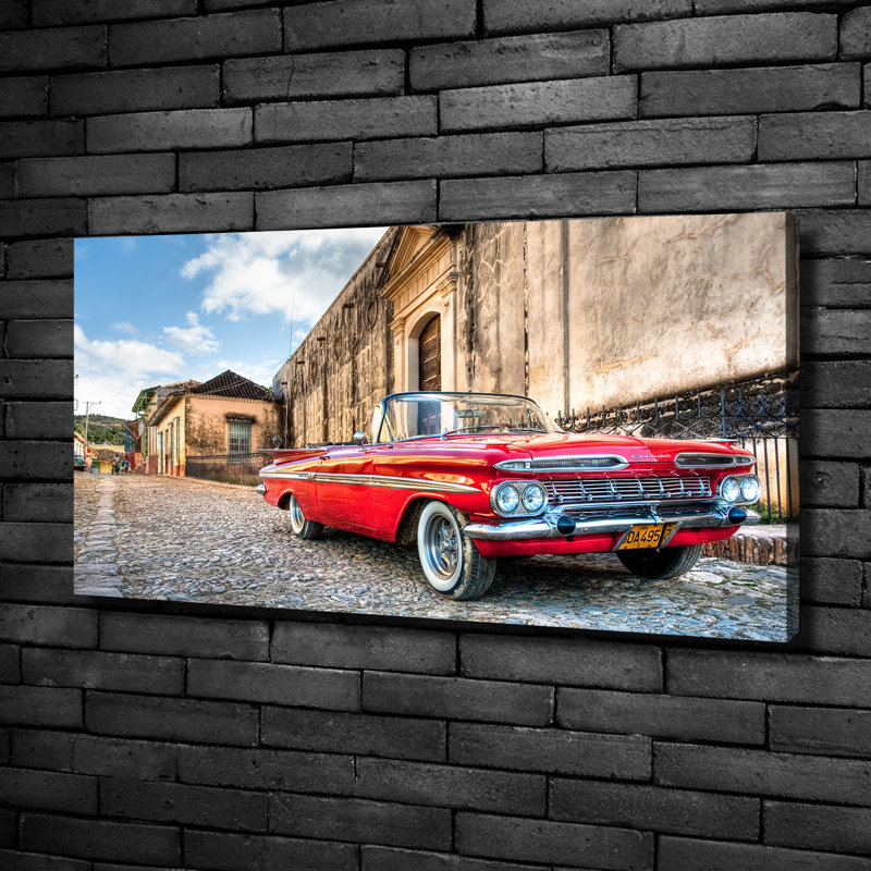 Red Chevrolet - Wrapped Canvas Print