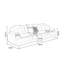 Causeuse-coussin modulaire 100% polyester crème-1024015185
