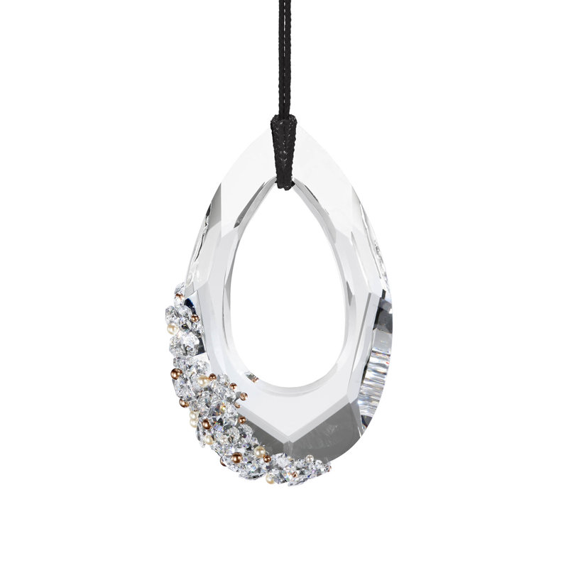 Trinity 1 - Light LED Pendant, Polished Chrome/Black Rope