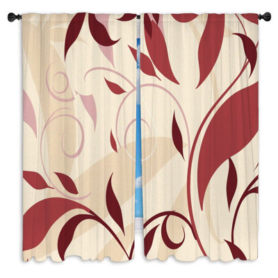 Swirls Window Curtains  Cool pattern Warm Drapes - 2 Panels 14353