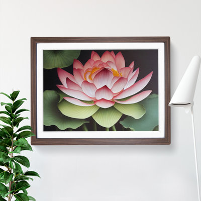 Dramatic Lotus Flower - Single Picture Frame Print