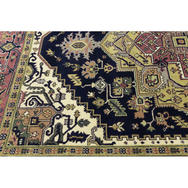 Tapis oriental Heriz Serapi fait à la main 9 x 12 pi