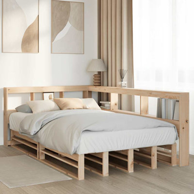 Solid Wood Storage Bed