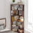 6 Tier Freestanding L-Shaped Corner Bookshelf For Living Room, Bedroom, Wooden Bookcase With Anti-Drop Panle And Anti Tipping Device, Display Shelf Open Storage Rack Organizer For Home Office DARK RED-808739381