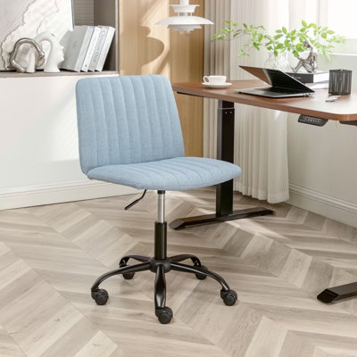 Chaise de bureau pivotante en tissu