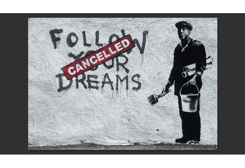 Dreams Cancelled Banksy 2.80m x 400cm Wallpaper