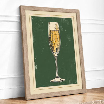 Champagne Celebration Vintage - Framed Print