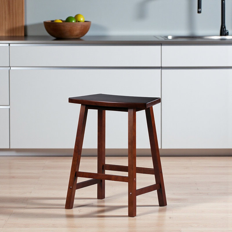 Yowell Solid Wood Counter Stool, Counter Stool (24" Seat Height)