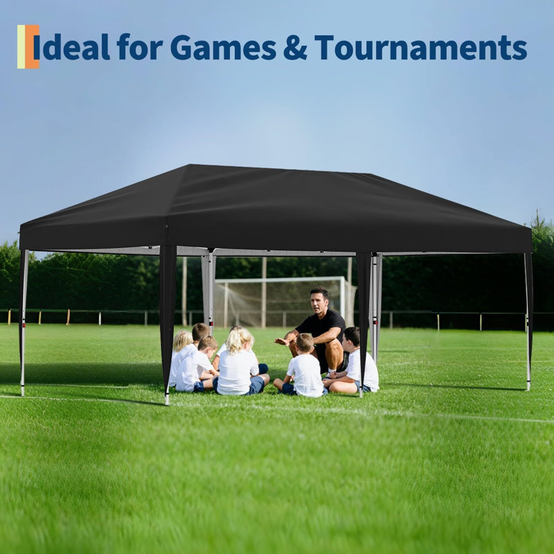 10'x 20' Pop up Canopy Tent, Heavy Duty Outdoor Canopy Tent, Instant Easy Setup Commercial Canopy Tent, Portable Outdoor Tent for Farmers' Market, Wedding, Patio, Party, Event