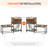 Elevated Dog Bowl Stand with 2 Stainless Steel Bowls, Raised Dog Bowl with 3 Heights Adjustable, Dog Food Storage with Dog Toy Basket and Shelves for Large Dog