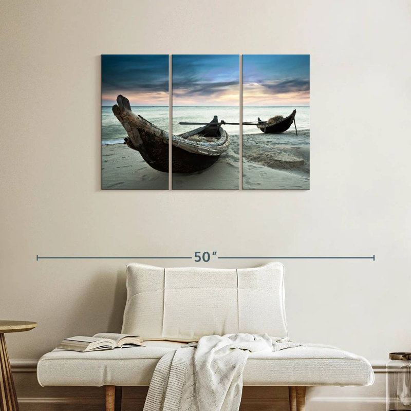 Mehar Old Fishing Boats, 24" H x 38" W
