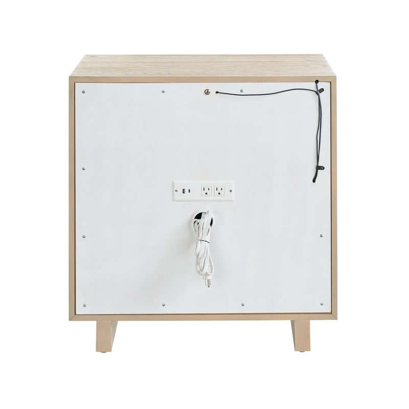 Modern 2 - Drawer Nightstand, Gray