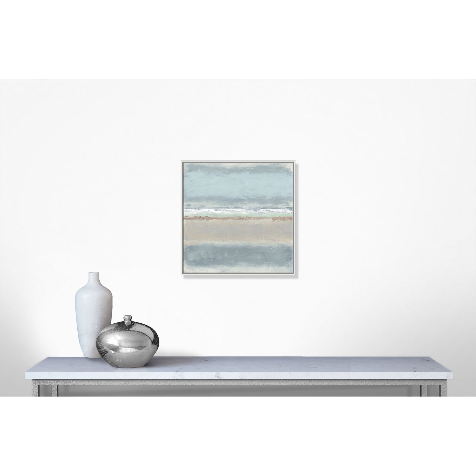 Dandelion "Serenity II" Painting by Filippo Ioco, White, 30" H x 30" W x 2" D