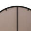 Miroir mural noir 28 pouces avec cadre en métal pour chambre à coucher et fixation murale