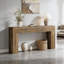 Table d'entrée en bois, console rustique, canapé