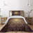 Fleur De Lis Traditional Polyester Damask Coverlet-41895268