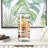 Donsha Recycled Glass Abstract Decorative Clear Vase with Swirled Colored Glass Bands-566583378-566583376