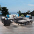 Ehrenfried Premium All-Weather Wicker 5 - Person Patio Conversation Set with Sunbrella® Cushions