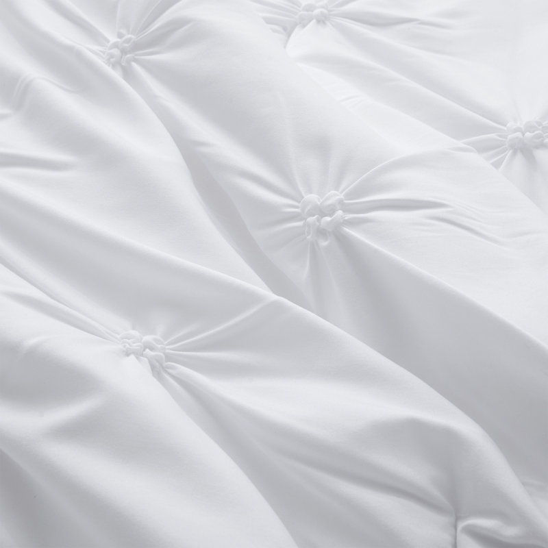 White Full/Queen Down Alternative Microfiber Comforter Set