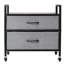 Mini-support de réfrigérateur avec rangement 176 lb mini table de réfrigérateur 2 tiroirs-1890494739