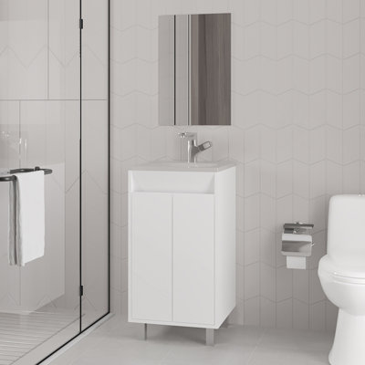 Summit Cabinet Nova, White, Bathroom