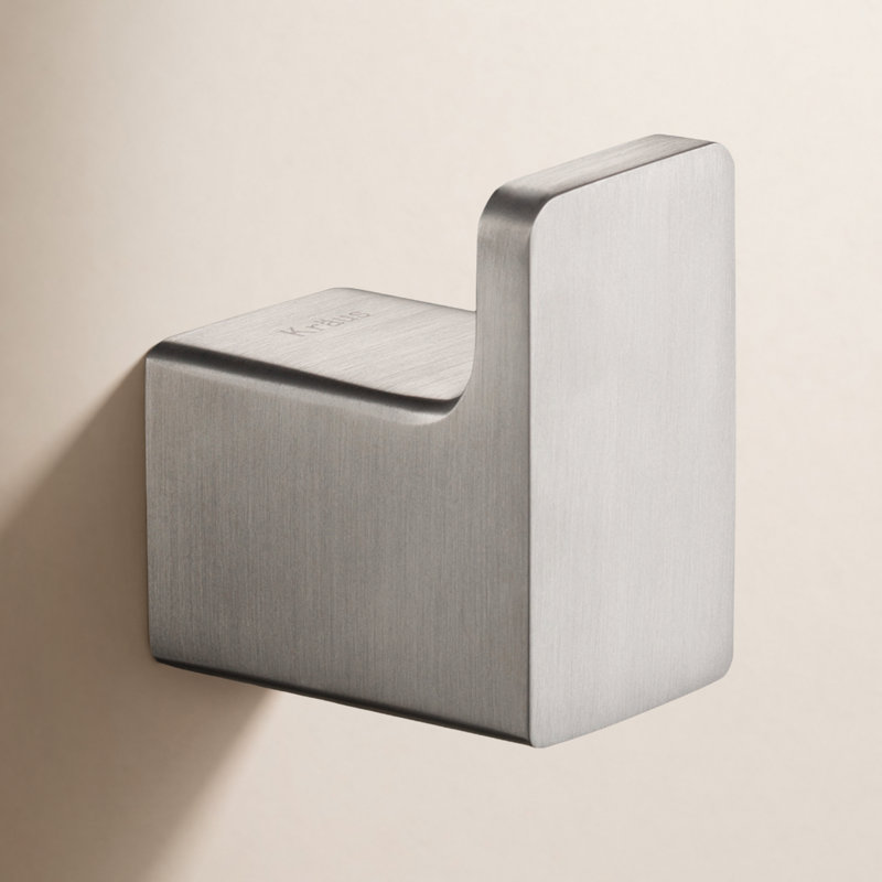 Stelios Wall Mounted Towel Hook, Brushed Nickel