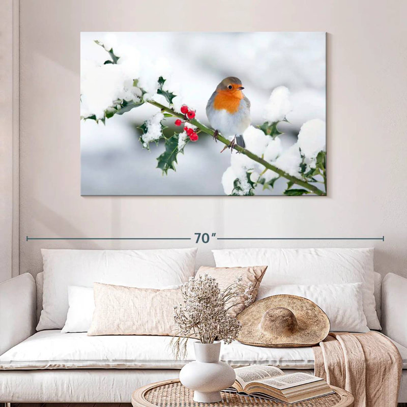 Brampt Winter Robin Songbird