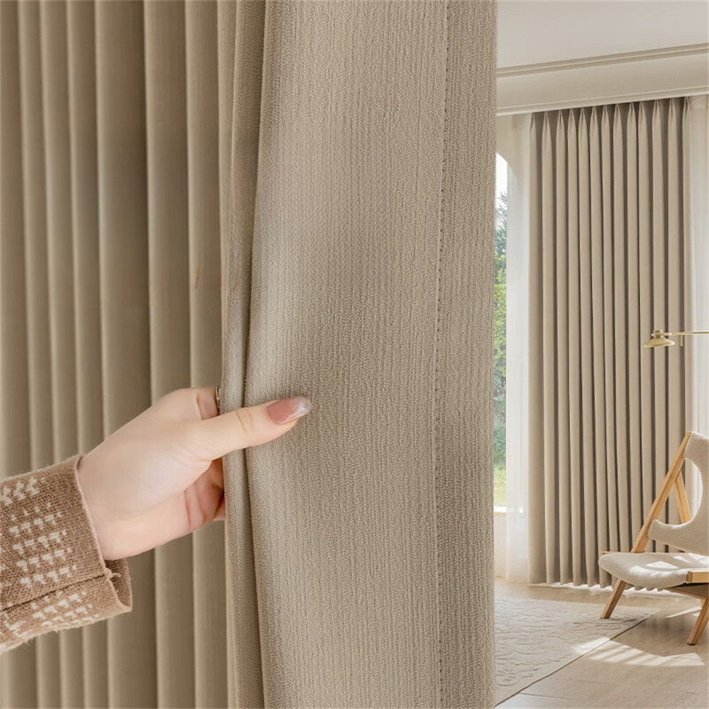 ZCHUANG Modern Light Luxury New Thickened Chenille Curtains For Living