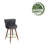 Pedra Swivel Velvet Bar Stools-190124651