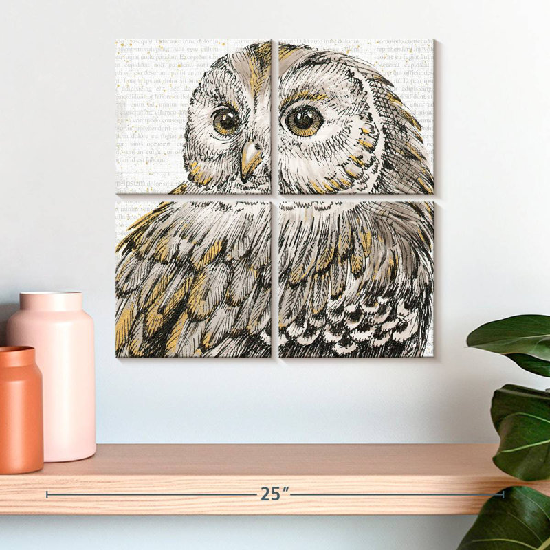 Brampt Beautiful Owls I, H 18 po x l 18 po