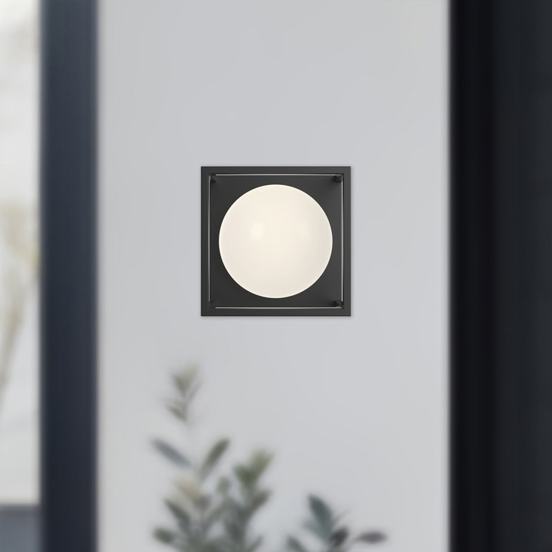 Applique murale en acier inoxydable H 6,4 po Davida