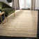 Nukri Hand Tufted Wool/Cotton/Viscose Striped Rug in Beige