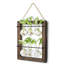 Plante terrarium avec support en bois