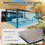 Pergola adossée de 3,65 m x 4,88 m avec toit en polycarbonate
