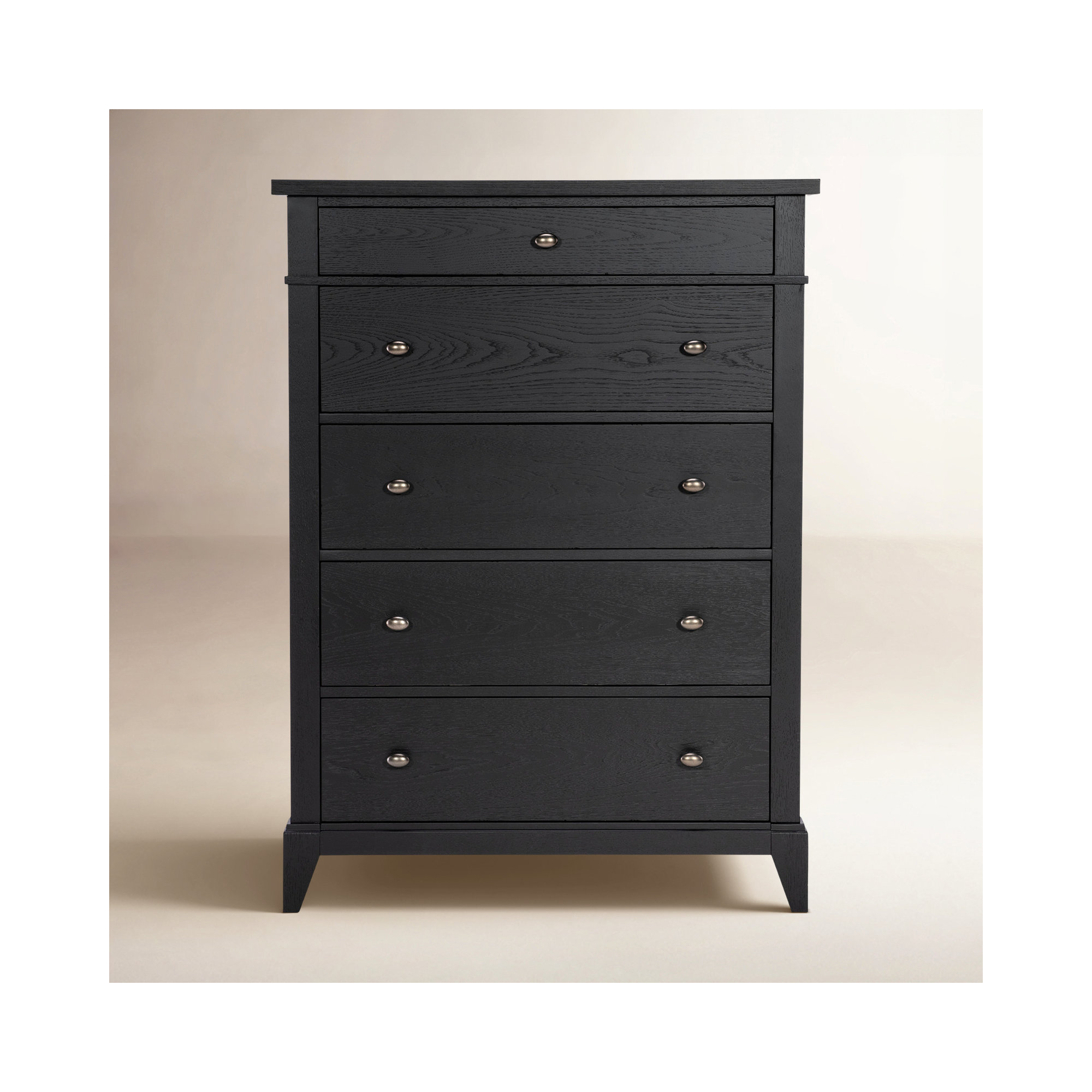 Mya 5 Drawer Dresser, Black
