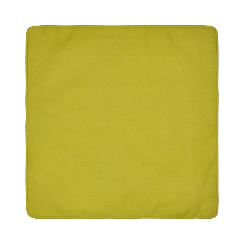 Indoor / Outdoor Square Throw Cushion Cover, Ochre, Pillow Cover