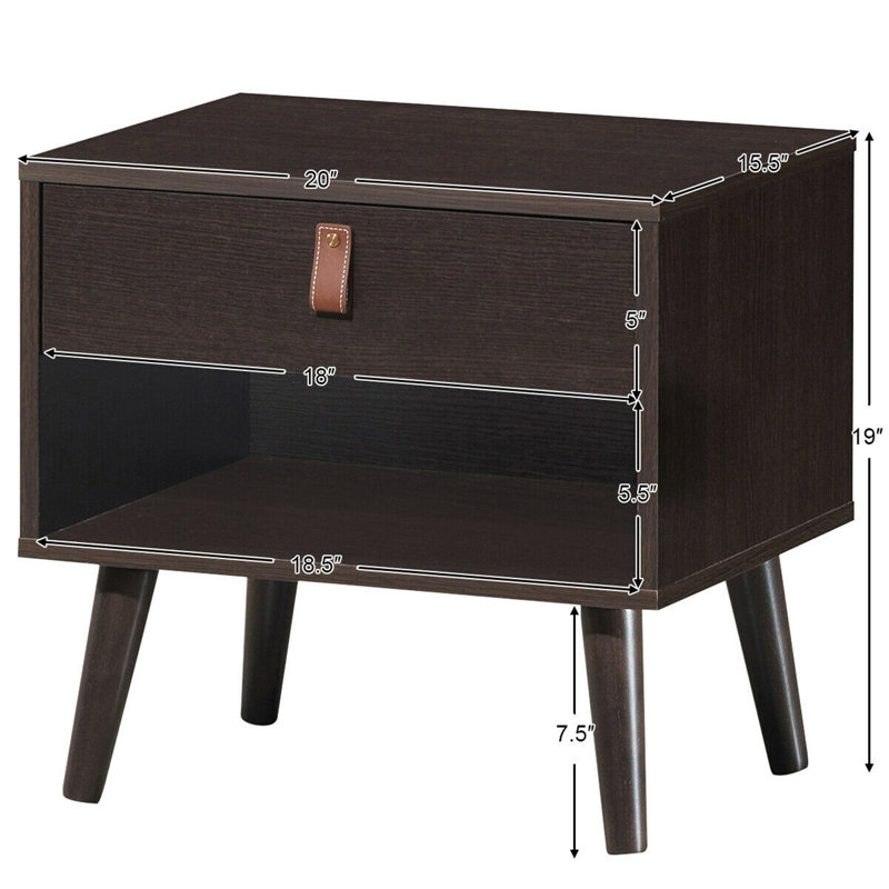 Singraul End Table with Storage