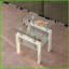Table basse en verre trempé transparent à 2 couches pour le salon - facile à nettoyer, peu encombrante avec rangement-1806333855-1806333852