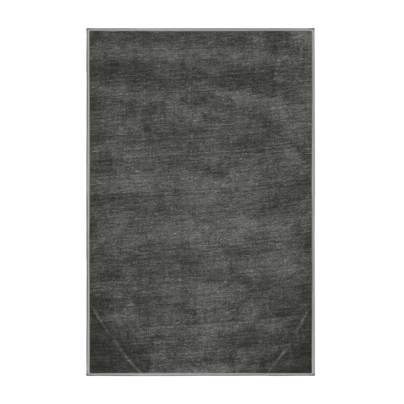 Tapis noir/gris zone contemporaine, Rectangle 8 pi x 10 pi