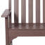 Ensemble 5 pièces de banc et chaise berçante en poly Ayling-107083452