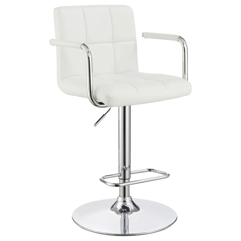 Tabouret de bar Billy-Ray, Blanc