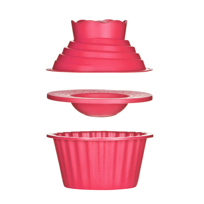 Symple Stuff Classic Cake Pan, Hot Pink