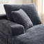 Canapé modulaire gris en velours côtelé, fauteuil d'appoint sans accoudoirs pour salon-847027081
