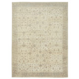 Beige Traditional Wool Rug - 13' x 17'