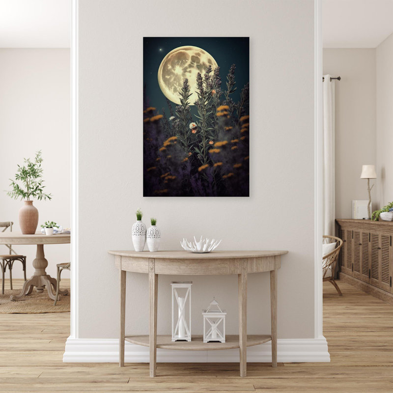«Rosemary Blooming Under the Mooonlight», impression sur toile tendue, H 36 po x l 24 po x P 1,25 po