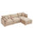 Modular Sectional Sofa, 102 Inch L Shaped Couch Set For Living Room, 3-Seater Comfy Cloud Couches With Movable Ottoman, DIY Combination, Chenille-1737665510