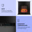 Klarstein 74cm W Electric Fireplace-69312626