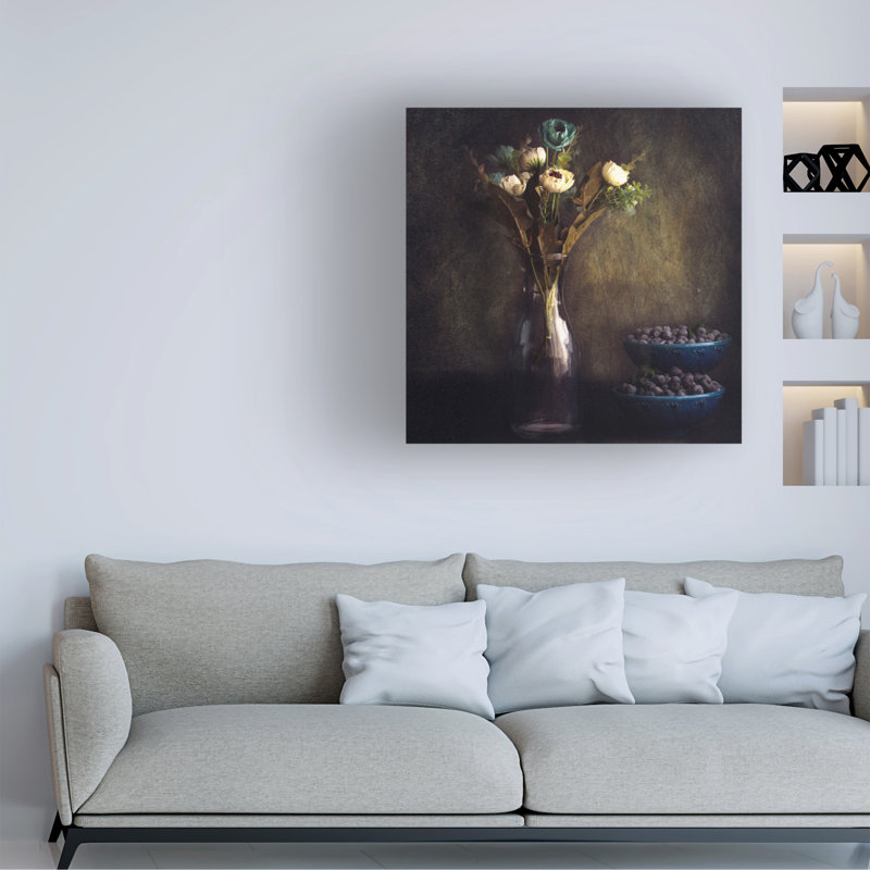 Art sur toile par Farid Kazamil par la fenêtre, H 14 po x l 14 po