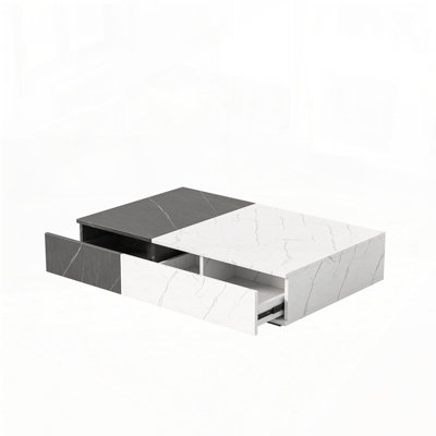 coffee table with two storage spaces
