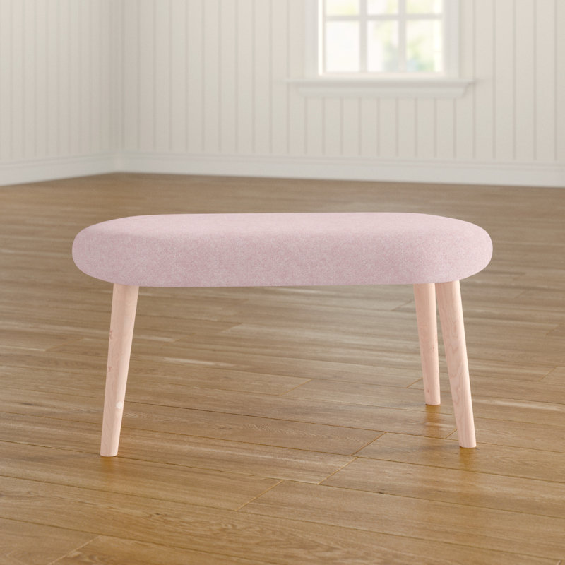 Shetland Polyester Blend Upholstered Bench
